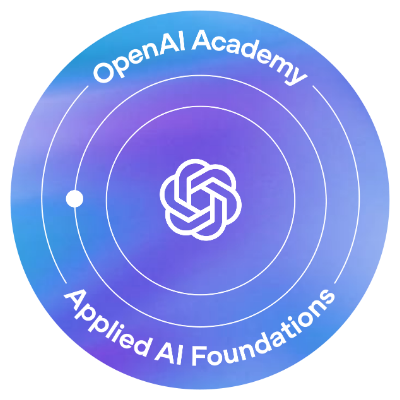 OpenAI Academy Applied AI Foundations badge